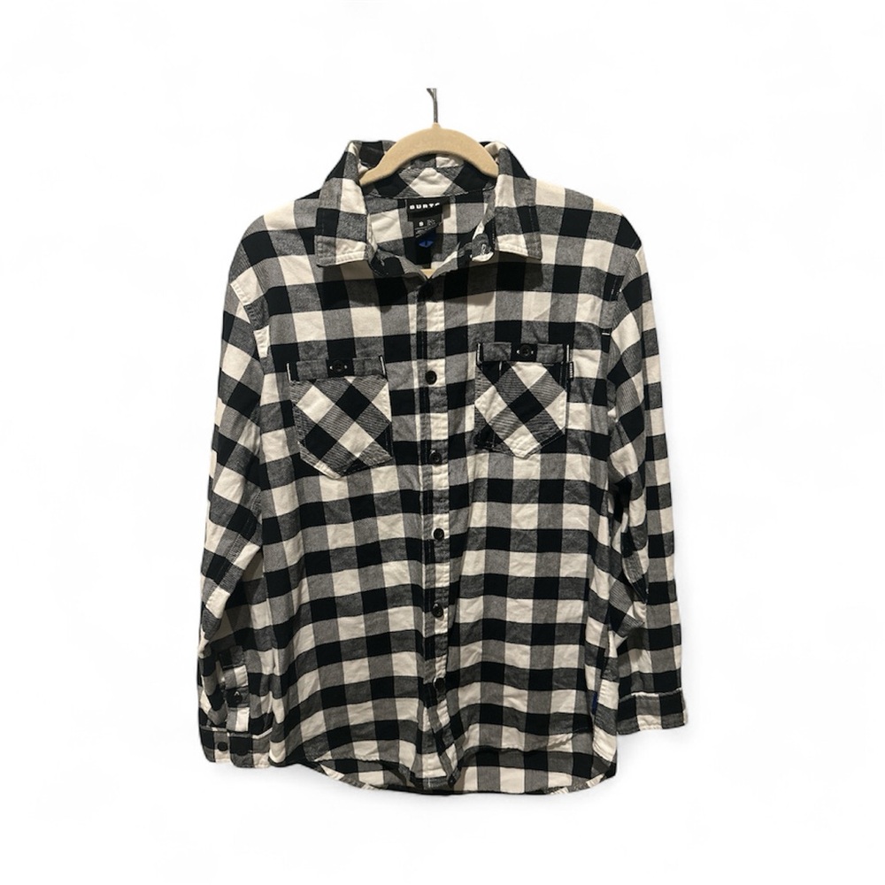 Burton Black and White Checkered Men's Shirt